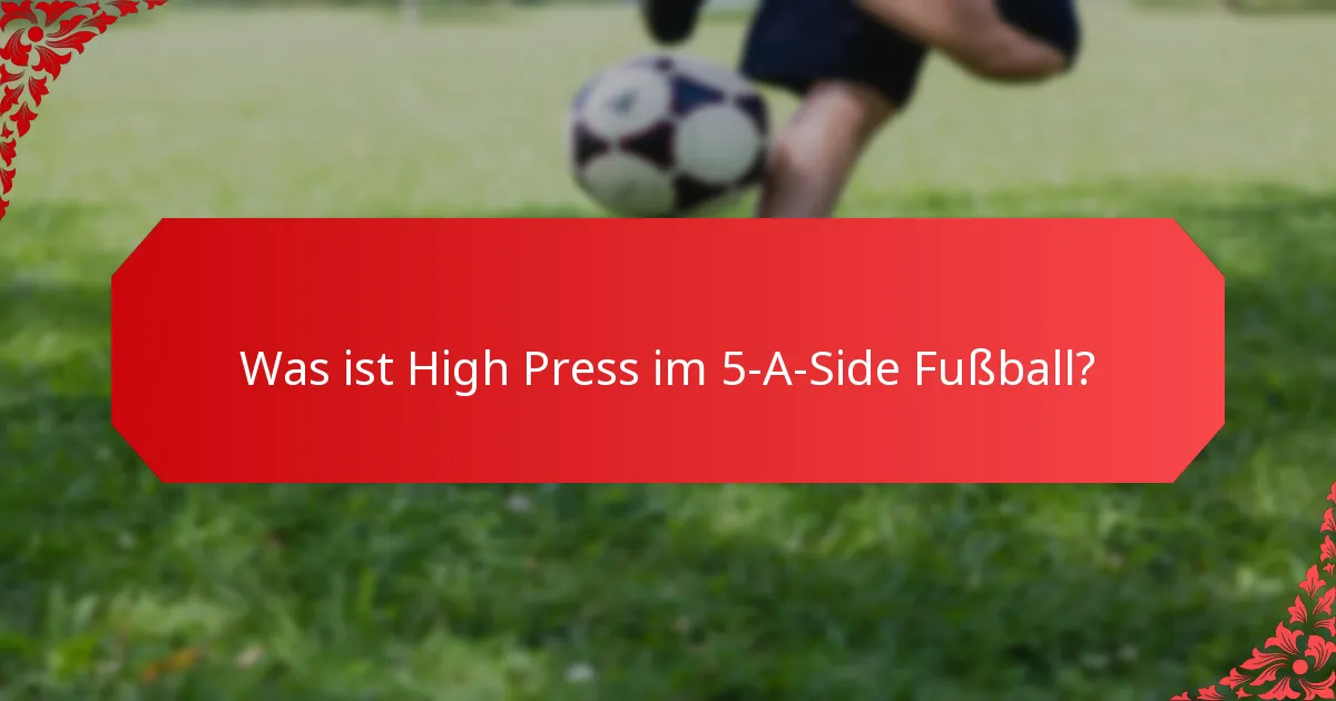 Wie implementiert man den Low Block im 5-A-Side Fußball?