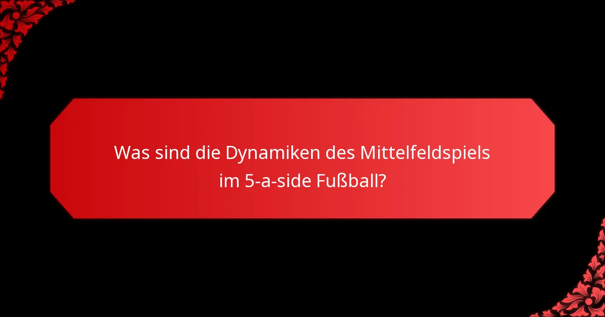 Wie beeinflussen offensive Formationen das Spiel im 5-a-side Fußball?