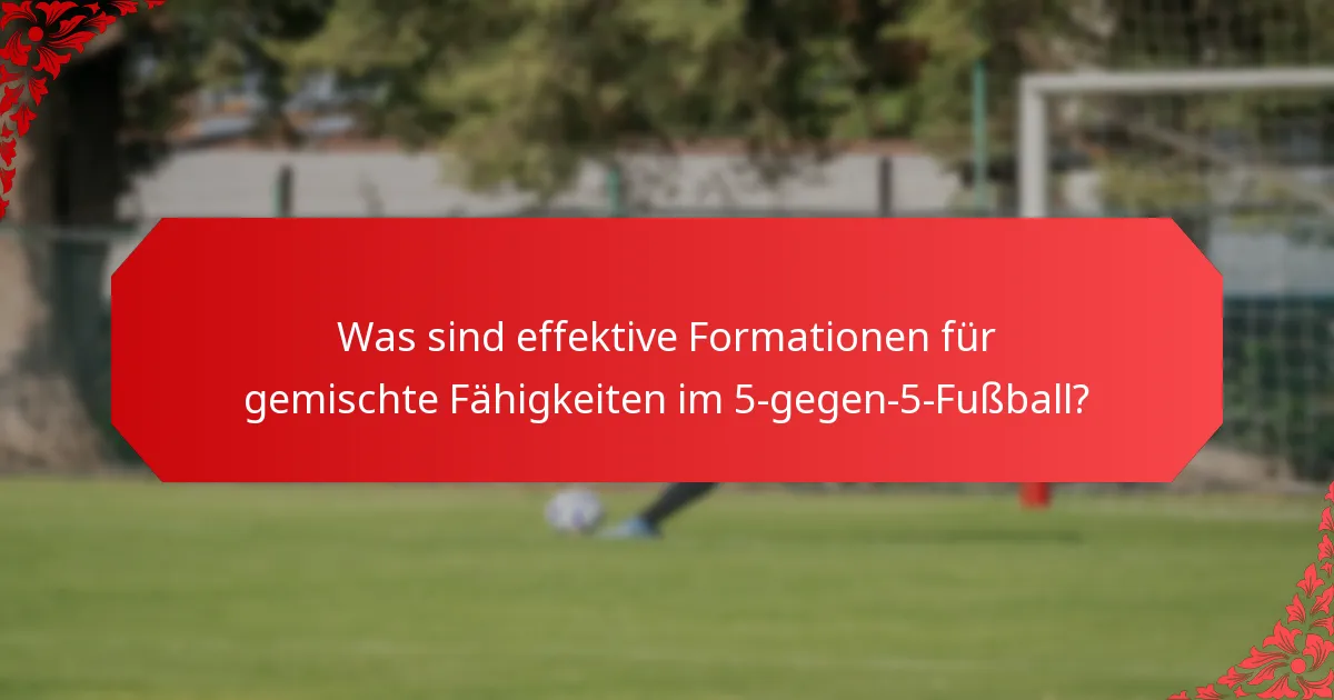 Wie kann Inklusivität im Fußball mit gemischten Fähigkeiten gefördert werden?