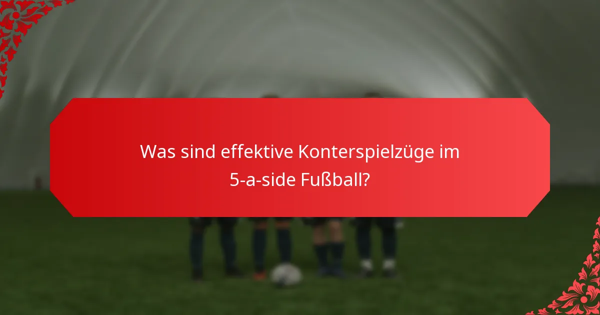 Was sind die besten Praktiken für die Ausführung von Standardsituationen im 5-a-side Fußball?
