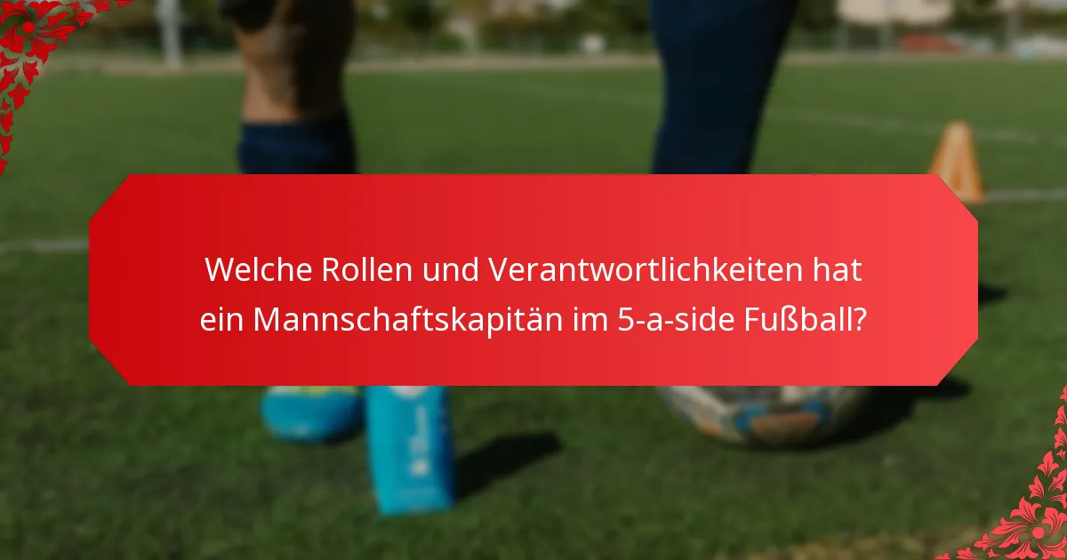 Wie funktionieren Spielerwechsel im 5-a-side Fußball?