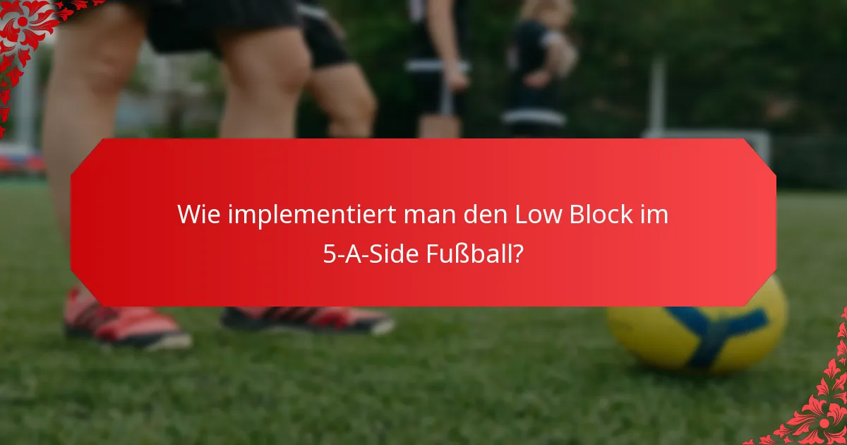 Was sind fortgeschrittene Taktiken im 5-A-Side Fußball?